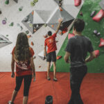 Young Climbers Bouldering at Redpoint Bristol